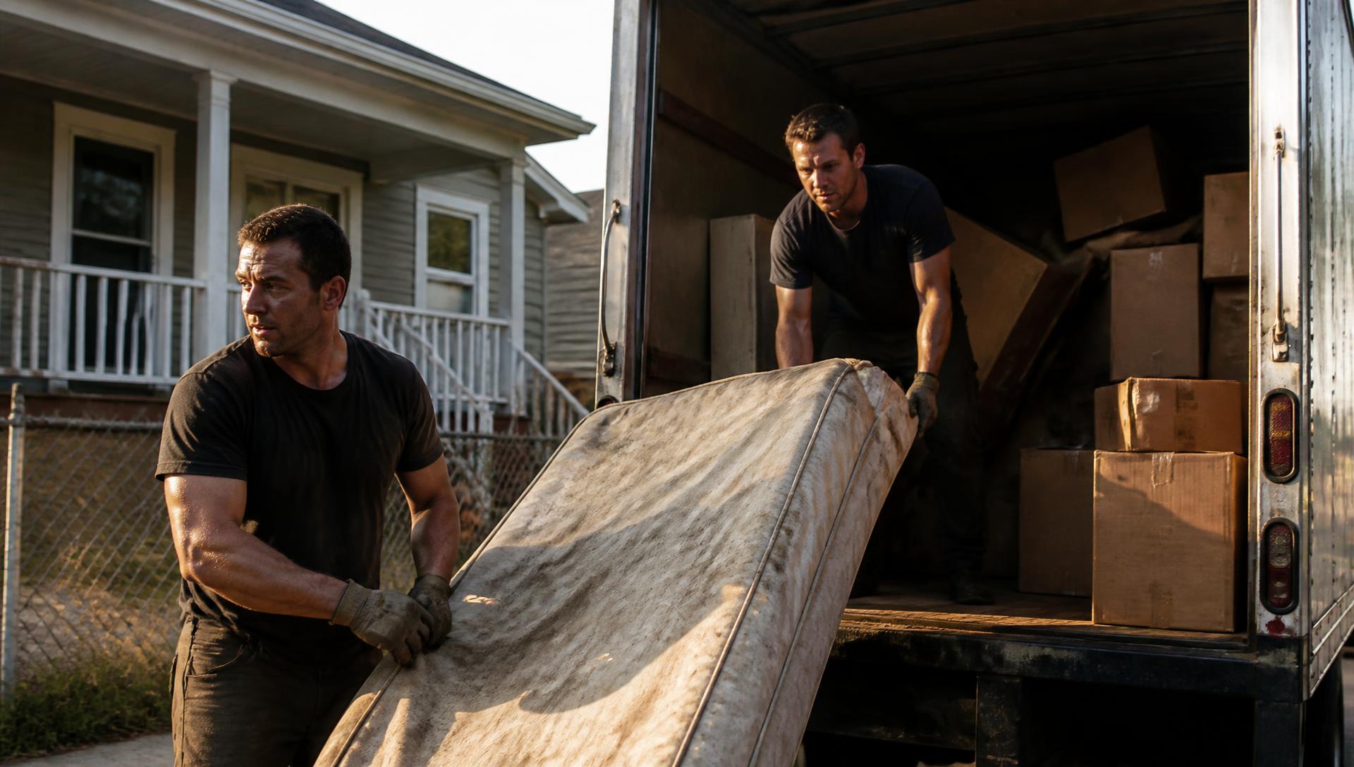 Muscle Men crew clearing out a property